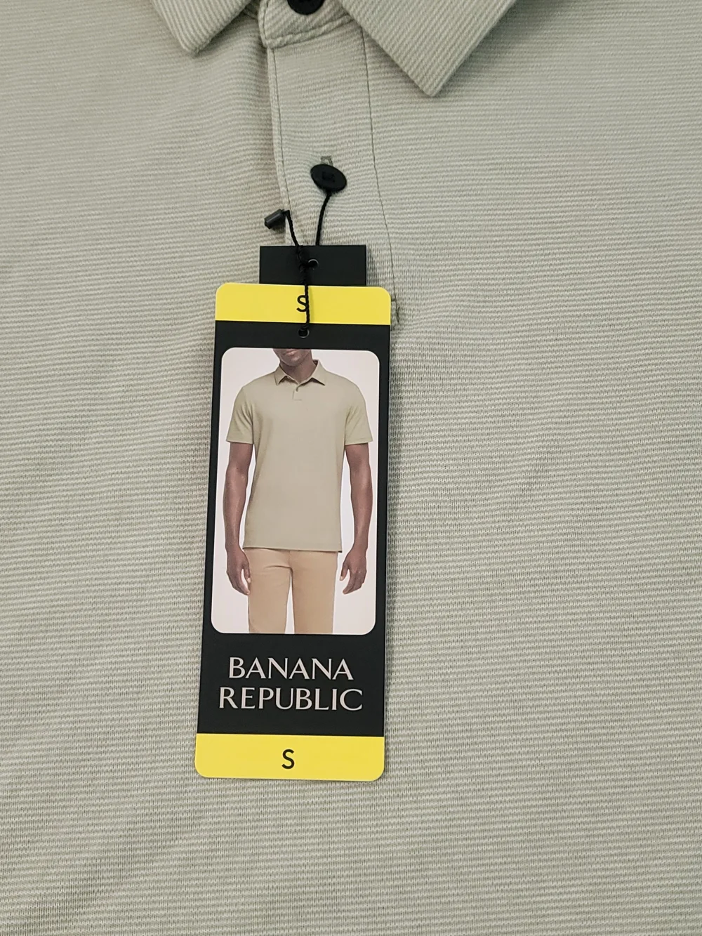 Banana Republic Men's Pale Sage Polo